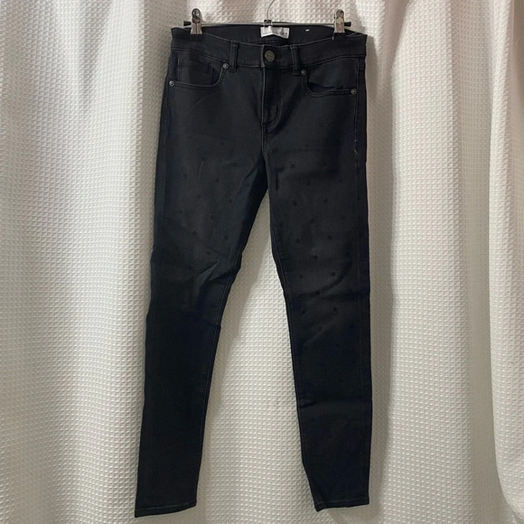LOFT Petite Polka Dot Modern Skinny Denim - Picture 1 of 5